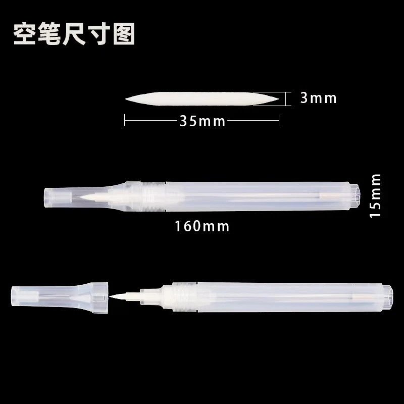 Soft Tip Valve Brush Marker With 3mm Nib - Compatible With Molotow
